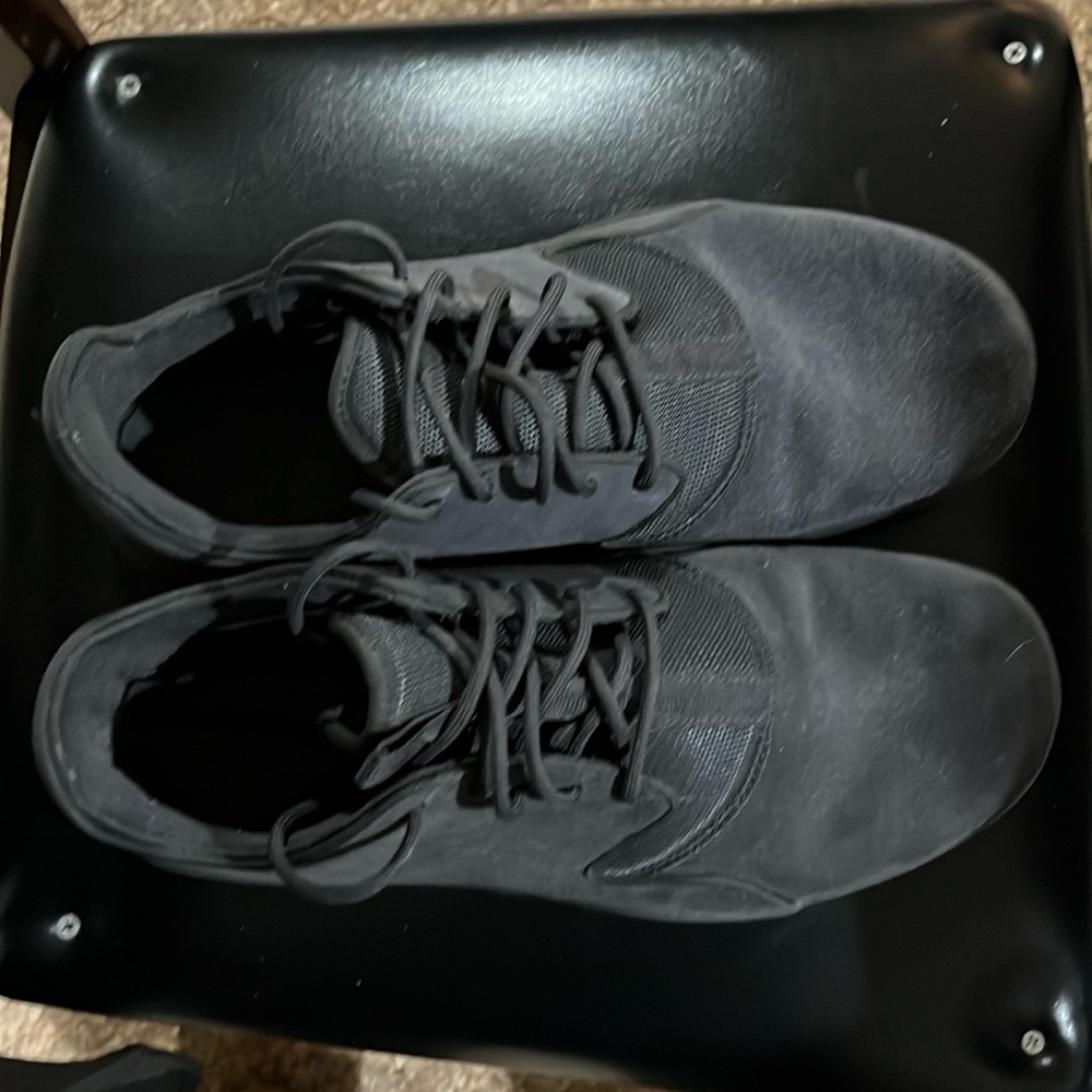 Barely worn pair of Air Jordan gray suede sneakers